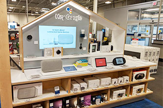Smart home kiosk display for Google