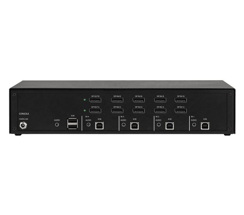 Black Box SECURE 4-Port KVM Switch, 2 Users, TAA