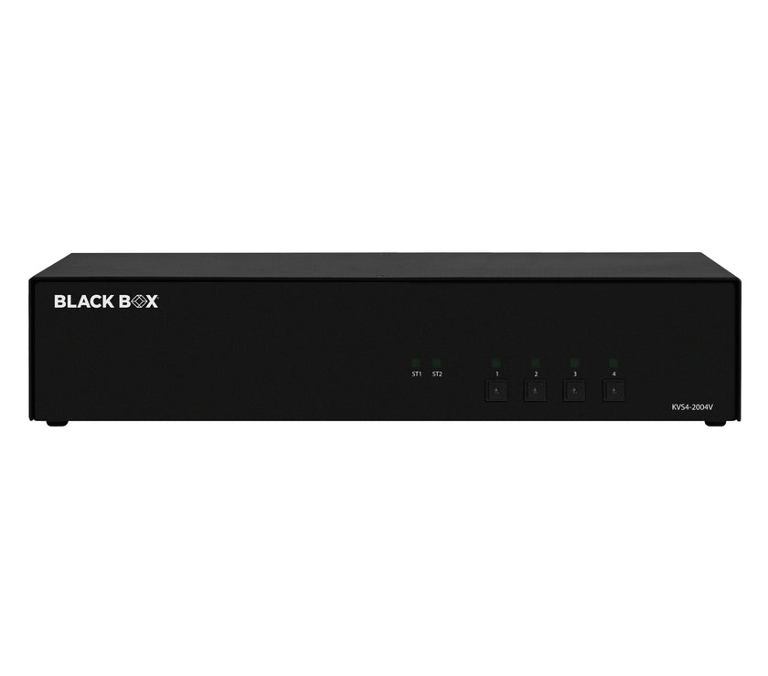 Black Box SECURE 4-Port KVM Switch, 2 Users, TAA